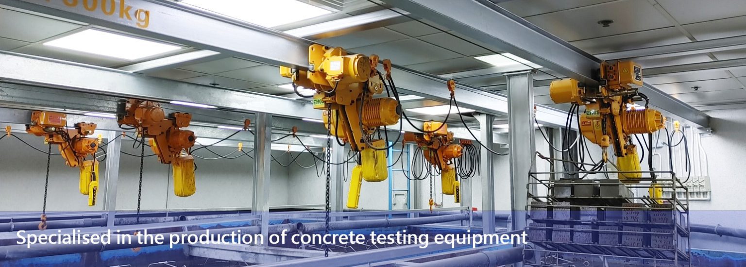 Lung Hing Metal & Plastic Fty. is specialised in the production of concrete testing equipment